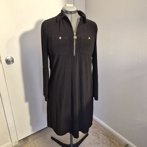 Michael Khors Black Long Sleeve Dress